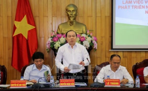 Chủ tịch Nguyễn Ngọc Bảo làm việc tại Hà Nam